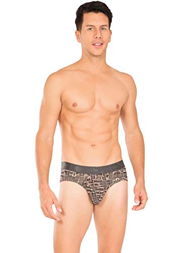 Image of Jockey IC29 Men Tactel Microfiber Elastane Stretch Printed Brief with Moisture Move Properties (Prints May Vary)