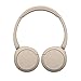 Sony WH-CH520 Best Wireless Bluetooth On-Ear Headphones with Microphone for Calls and Voice Control, Up to 50 Hours Battery Life with Quick Charge Function, Includes USB-C Charging Cable - Beige