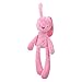 Toyvian Conejo de Patas largas Juguete de Peluche Muñeca Catoon Bebé Muñeca Conejo Regalo de Juguete para niños Bebés (Rosa)