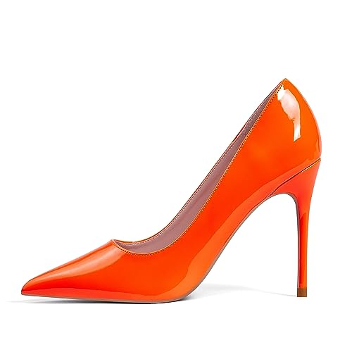 Image of Elisabet Tang High Heels, Womens Pointed Toe Slip on Stilettos Party Wedding Pumps Basic Shoes