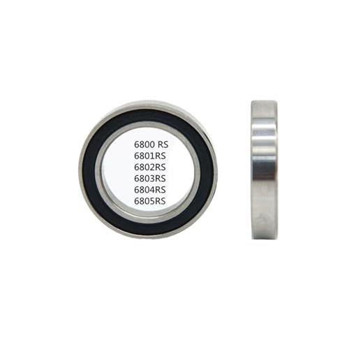Rodamiento 6800 2RS elimina holguras en ejes de rotación métricos 10x19x5mm