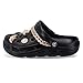 Garden Clogs for Women and Men with Bling Chain and Charms,Slip On Water Shoes with Arch Support Quick-Dry Casual Sandals Comfortable Slippers