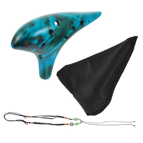 JEWEDECO 1 セット 12 12穴オカリナ のそみ さつまいものオカリナ ポータブル音楽 ポテト テナー セラミック セラミックフルート セラ Blue