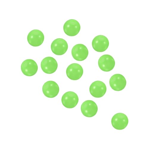 PATIKIL 3mm Glow Fishing Beads, 100Pcs Soft Plastic Round Rubber Luminous Fishing Bait Eggs Rig Bead Tackle Lures Accessories with Storage Box, Green