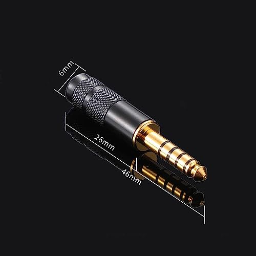 gotor 4.4mm 6.35mm Audio Cable 4.4mm Male to 2 6.35mm Male Balanced Cable 6N OFC Gold Plated Dual 6.35mm 1/4 Inch TRS Plug Jack Stereo Adapter