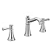 Moen Dartmoor Chrome Two-Handle Low Arc Bathroom Faucet, Valve Sold Separately, T6405