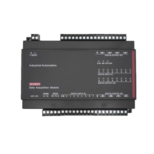 Controlador combinado 8DI 8DO RS485 con protocolo Modbus RTU