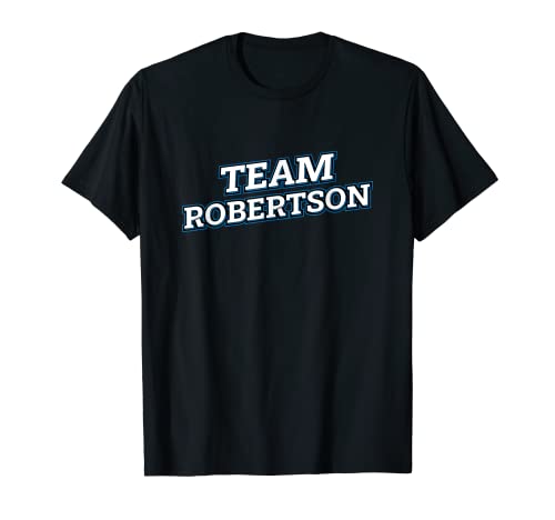 Equipo Robertson Familiares Apellido Coincidencia Familia Camiseta