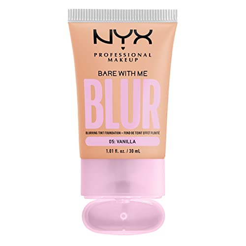 NYX Professional Makeup Fond de Teint Effet Flouté Bare With Me Blur Couvrance Moyenne Fini Naturel Niacinamide Matcha & Glycérine Hydratation Jusqu'A 12H Teinte : Vanilla 05 - vue 7