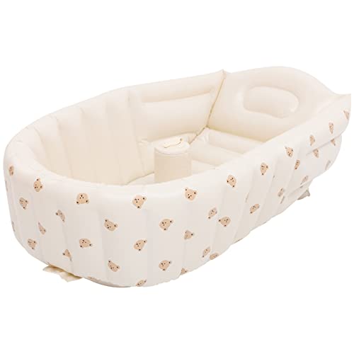 Image of OUNONA Inflatable Baby Bathtub Toddler Bathtub Kid Infant Newborn Inflatable Foldable Shower Pool for Travel