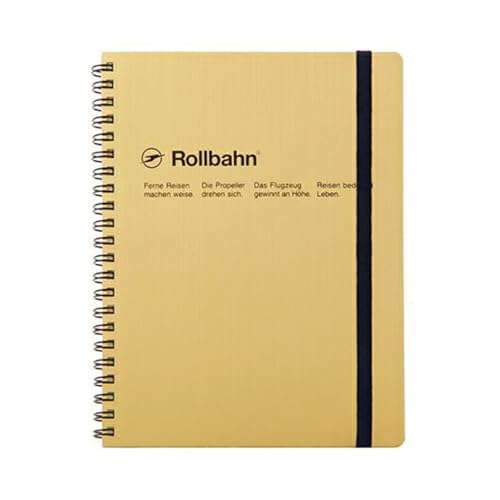 Cahier Rollbahn Delfonics Or le carnet à spirale haut de gamme
