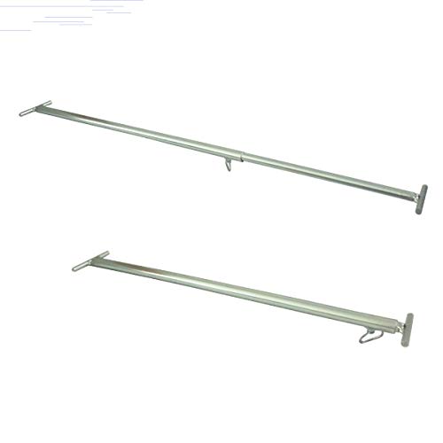 Suporte Extensor Ajustável para Apoio de Espetos e Grelhas em Churrasqueira N1 (50 até 80cm)