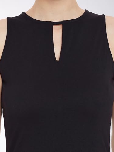 Image of Miss Chase Women's Sleeveless Collared Bodycon Above-Knee Polyester Dress