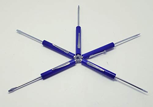 Promotional Pocket Pry bar/Screwdrivers with Magnetic Tips Compared to The Ones Off The popular Tool Trucks (HIVIZ BLUE1)