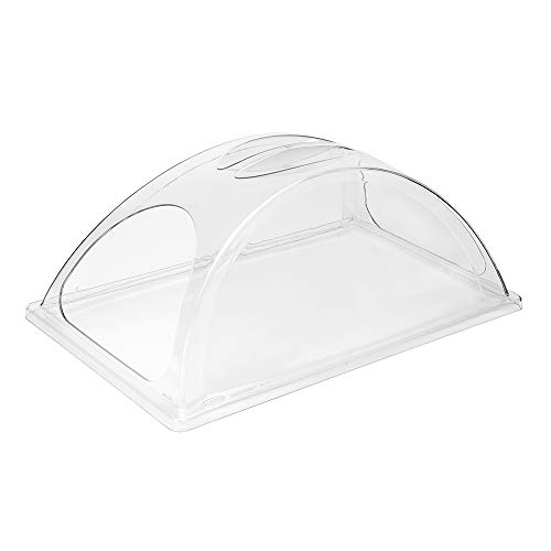 Sterno ClearDome Chafing Dish Lid - Chafing Dish Cover for Food Warming, Heat-Resistant Plastic Dome Lids - Transparent Chafing Dishes Lid for Water & Food Pans - Pack of 3 by Sterno - Used condition - US$65.16
