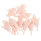 DIYEAH 15 Paar Puppenhände zum Basteln: Puppenkörperteile Miniaturhände mit beweglichen Gelenken - Ersatz für Bastelfiguren Zubehör