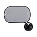 Nuby x Safe in The Seat Pop-Open Car Sun Shades - 2 Piece Set - Static Cling Window Shades for Baby in Car - UV Protection, Easy Install, and Universal Fit