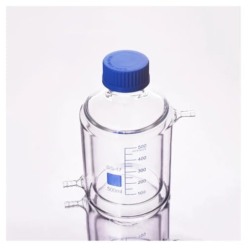 Flacon cylindrique 500ml GL45 à col unique pour sécuriser le stockage de réactif