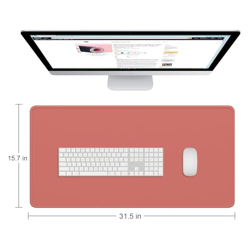 Grand tapis de bureau XXL de qualité supérieure aux bords cousus - 2