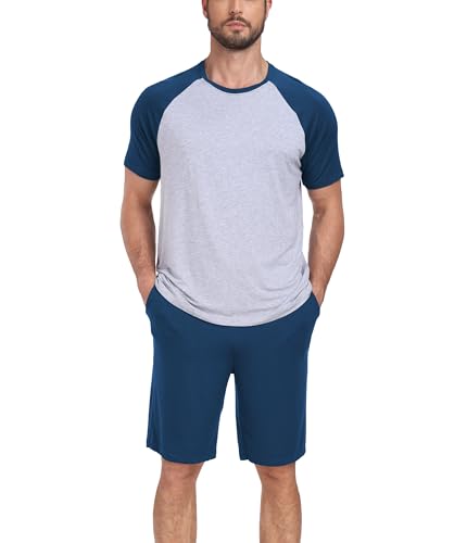 Pyjama court pour homme COLORFULLEAF en bambou douceur infinie pour la nuit