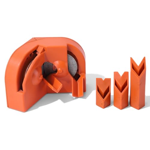 Goshyda Drill Bit Sharpener, Multipurpose Electric, 3 Flutes, Orange, For Hardened Steel Carbide Twist Cobalt