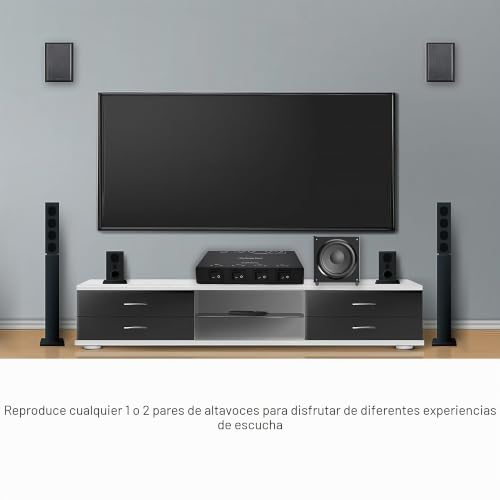 Caja cuadrada de metal completa con selector de altavoces de 4 zonas 5