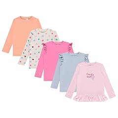 Pink Ruffle, White Hearts, Orange, Light Blue, Magenta