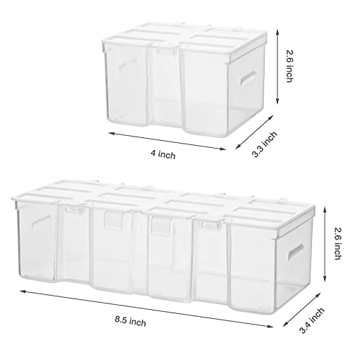 Image of Mayouko 16 Compartments Detachable Toolbox Organizer,Hardware Organizer Box with Removable Sections,Carrying Storage Case for Patts,Screws,Bolts,Nuts,Toys