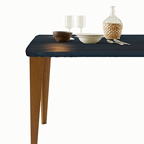 Nappe rectangulaire imprimée imperméable 76x152cm housse table élastique camping