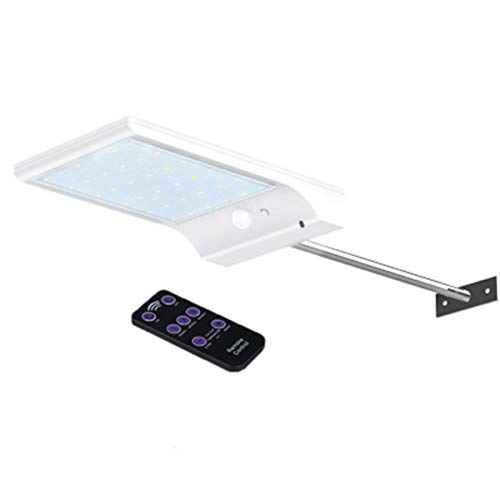 Joy MacPherso Outdoor Spotlight LED Solar Powered PIR Motion Sensor Security Waterproof Wall Light Generator For Garden Roads (Color : White)