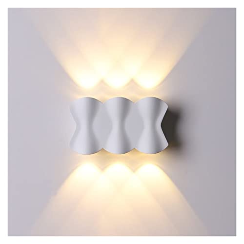 Applique murale d'extérieur étanche à 3 têtes LED – Luminaire de cour blanc chaud pour couloirs, escaliers, patios et portes extérieures – Solution d'éclairage de 16 cm