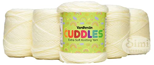 Image of Vard Hman 100% Acrylic Wool Cream 3 PC Baby Wool Ball Hand Knitting Wool /Art Craft Soft Fingering Crochet Hook Yarn-G Art-ADDD
