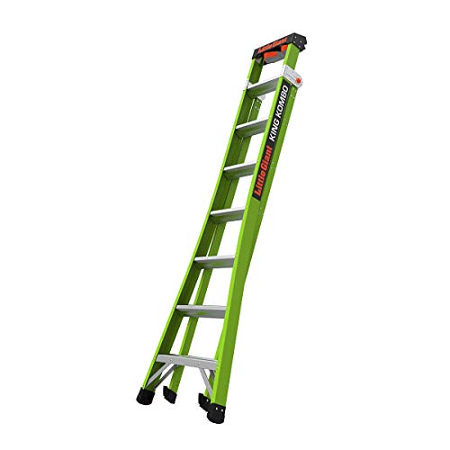 Little Giant Ladder Systems 13814-001 King Kombo 3-in-1 Ladder, 8 Ft, Green