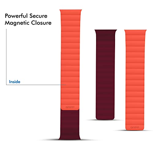 Image of GRIPP Reverser Premium Silicone Magnetic Watch Strap for 40mm /41mm /42mm, Watch Series 11 /10 /9 /8 /7 /6 /5 /4 /3 /2 /1, SE 3 /2 /1, Slim, Lightweight, Adjustable (Watch Not Included)