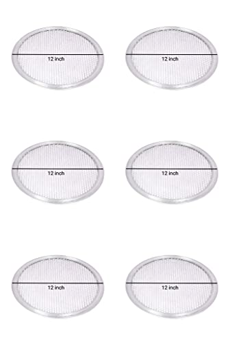 Image of Pizza Mesh /Screen for Commercial Use of Hotels and Restaurant 12 Inches Diameter Alminium Pizza Mesh /Screen - Set of 6 Pieces