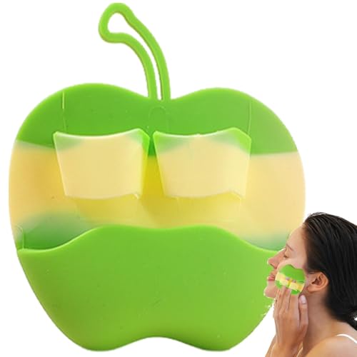 Silicone Face Scrubber, Facial Cleansing Pad Exfoliator Brush, Soft Bristle Face Scrubber, Gentle Facial Exfoliator Brush, Handheld Face Wash Brush, Silicone Face Wash Brush, Manual Face Scrubber for