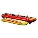 VEVOR Towable Tubes for Boating, 1-3 Riders Inflatable Boat Tubes and Towables, 510lbs Capacity Hot Dog Water Sport Tube for Boat to Pull - with Full Nylon Cover, Padded Handles & Speed Safety Valve