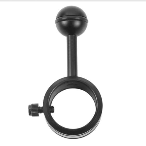 Soporte para luz con abrazadera de bola y rotación multidireccional