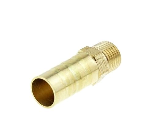 Xiaoshitou Men's 10Mm Barb-01 Brass Hose Pipe 6/8/10/12Mm 1/8" Thread Barbed Coupling Connector ﻿(10Mm Barb-01)