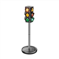 alldoro 60232 Verkehrsampel für Kinder 80 cm, mit Licht & Sound, Ampelspielzeug mit befüllbarem Standfuß & 2 Modi, für drinnen & draußen