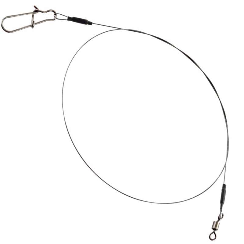 Fox Rage Strike Point Titanium Leader 40cm 40lb/18kg, Single Strand, Anti-Tangle, Pike Lure Fishing Trace, Code NWL061.