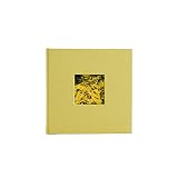 Kolo Hudson 2up Photo Album, Holds 200 4x6 Photos, Ideal for Wedding and Baby Books, Chartreuse