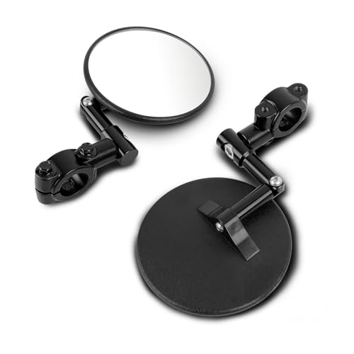 Espejos retrovisores moto universales homologados manillar 22mm negro