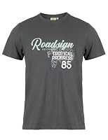 ROADSIGN australia – ROADSIGN australia Herren T-Shirt mit Retro-Schriftzug, weic