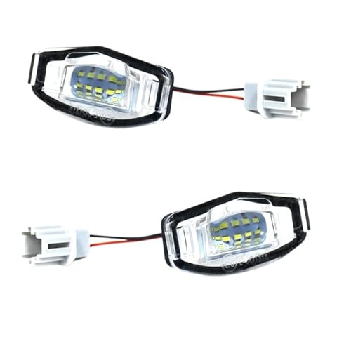 Luces De MatríCula Blanco Oem- Adaptar DIRIGIÓ Uso de ajuste de luz de la placa de matrícula for Acura Mdx rl tl tsx ilx Uso de ajuste for Honda Civic Accord Odyssey Luz de la placa