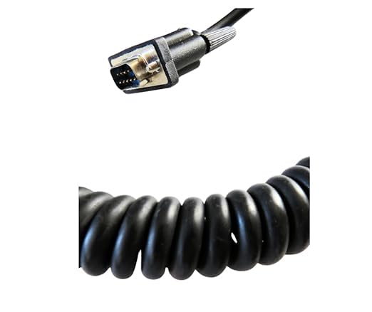 Generisch VHF Handset Spiralkabel für Sailor 4000/5000 Serie, 37-129887-A - Schwarz - Neu - Spiralkabel für UKW RT-4822 & RT-5022 UKW-Funkgeräte
