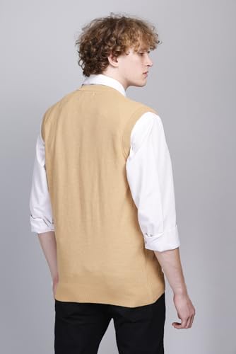 Image of V Neck Cotton Half Sweater for Man Winter Wear - Pullover Sweater for Men