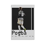 QZFNCOYU Paul Pogba Französischer Fußball-Kunstposter, 