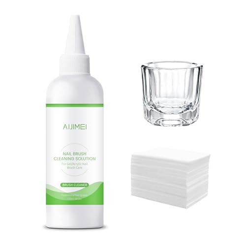Image of Nail Brush Cleaner 120ml Acrylic Nail Brush Cleaner kit for Efficient Nail Art Brush Cleaning Quick Gel Removal Suitable for Professional and Home