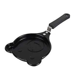 UBERSWEET Mini Nonstick Frying Pan, Omelette Pan Easy to Clean Scratch Resistant for Kitchen (Bear)